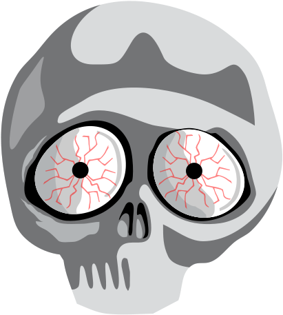 Bone, Dead, Human, Skeleton, Skull, Eyes - Skulls Note Cards (pk Of 20) (575x640), Png Download