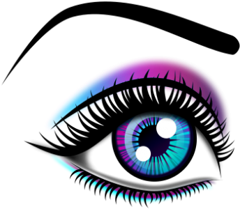Online Makeup, Fashion, Beauty, Cosmetics, Fragrance, - Clip Art Of Eyes (600x315), Png Download