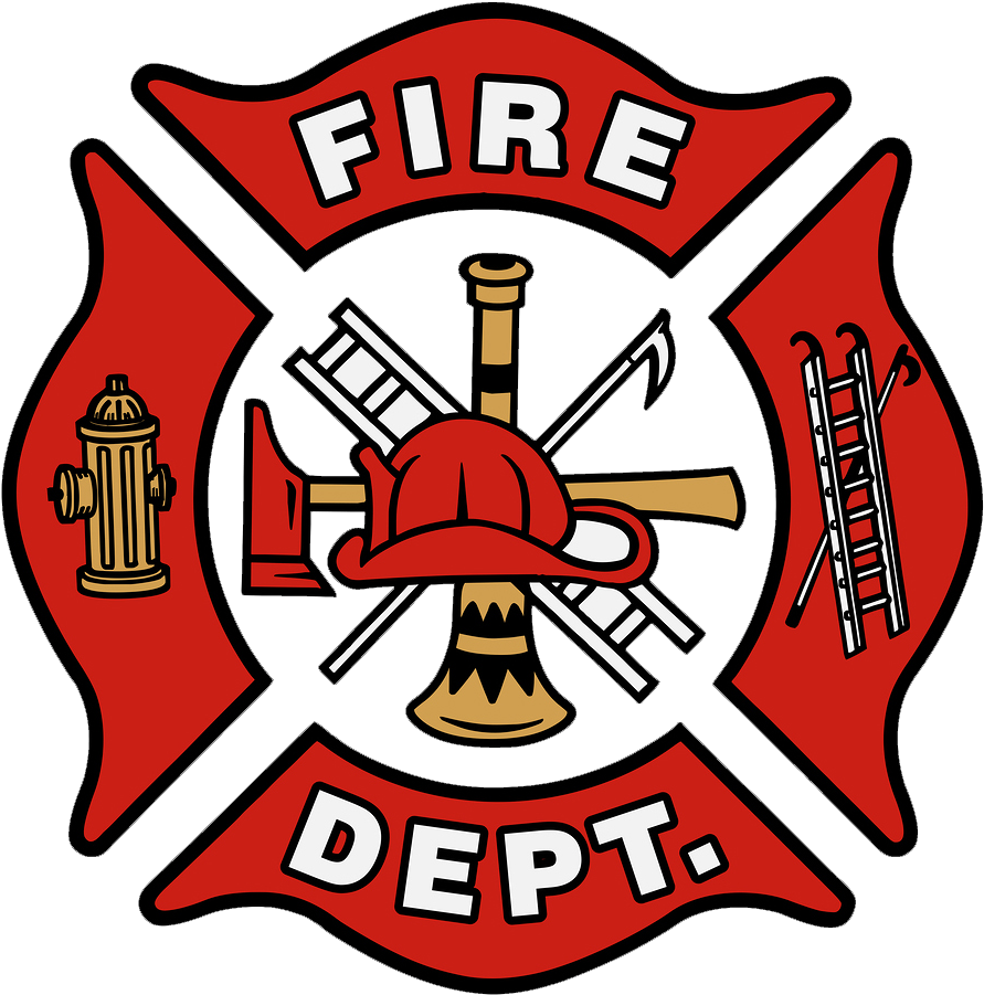 The Fire Department Logo Is Called The Maltese Cross - Fire Department (1300x1000), Png Download