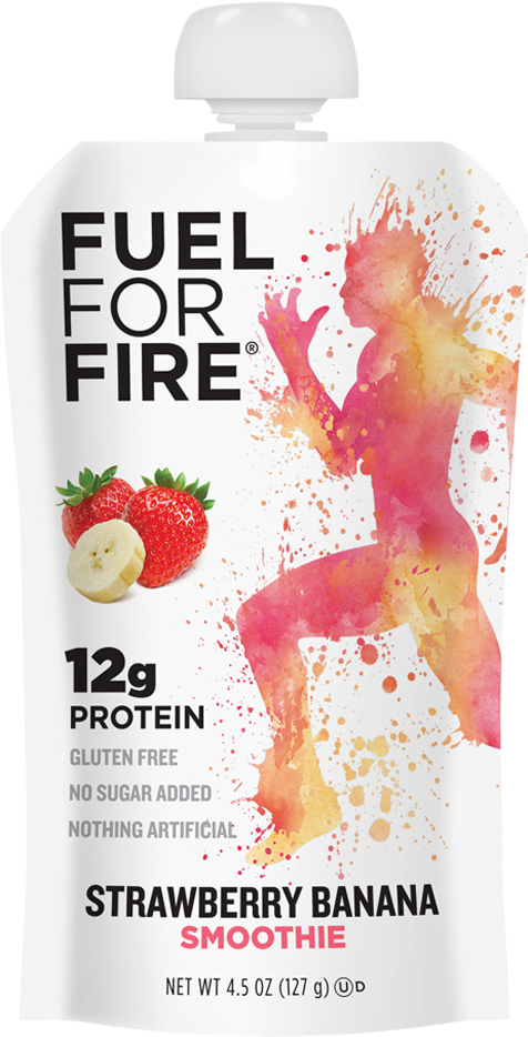 Natural On The Go Protein Snack - Fuel For Fire Strawberry Banana (500x960), Png Download