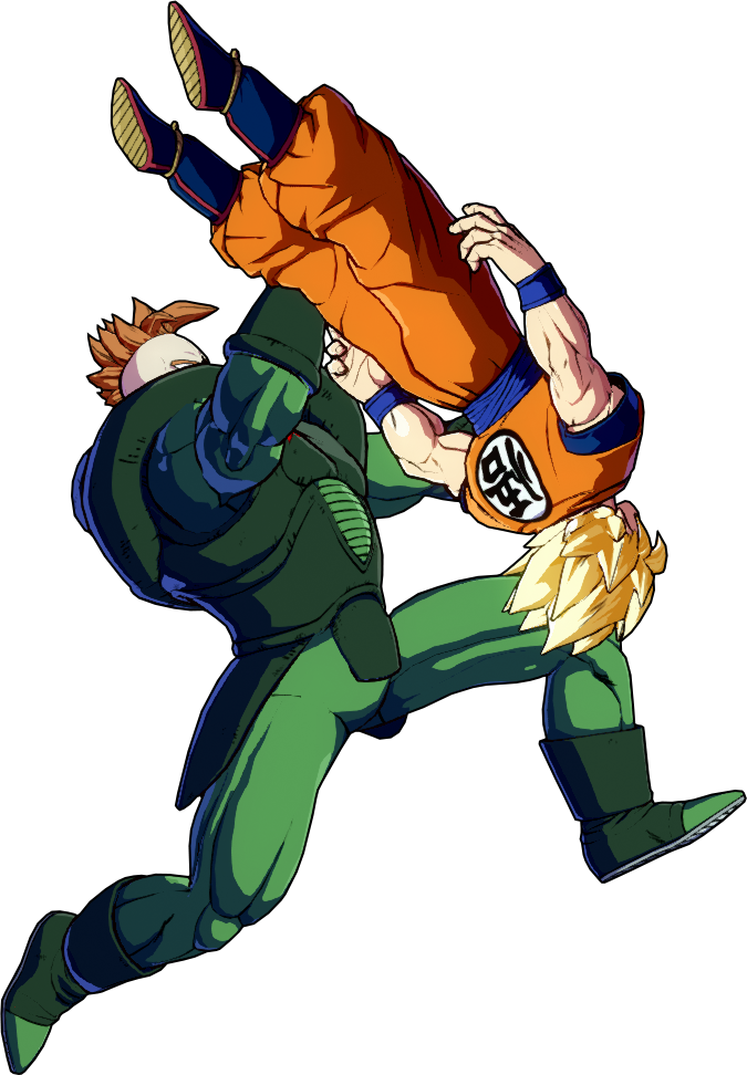 6 Mar - Android 16 Dunking Goku (675x972), Png Download