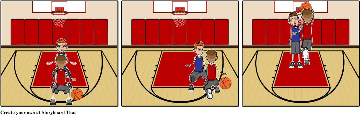 Basketball Dunk Scene - Basketball (1164x385), Png Download