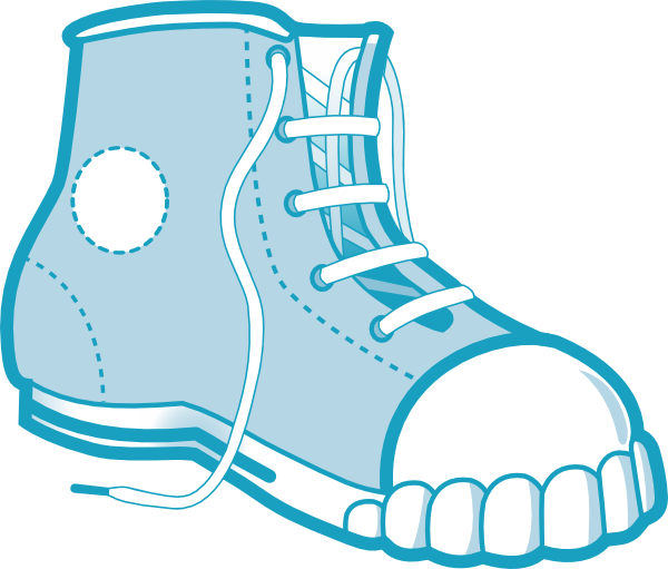 Free Vector Clothing Blue Boot Clip Art - Boot Clip Art (600x511), Png Download
