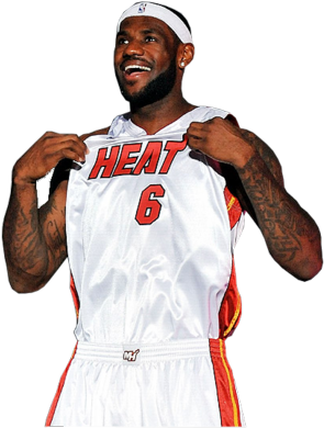 Lebron James Dunk Png Lebron James P - Lebron James Miami Heat (400x400), Png Download