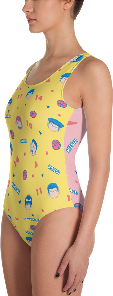 Slam Dunk - Swimsuit - One-piece Swimsuit (1000x1000), Png Download