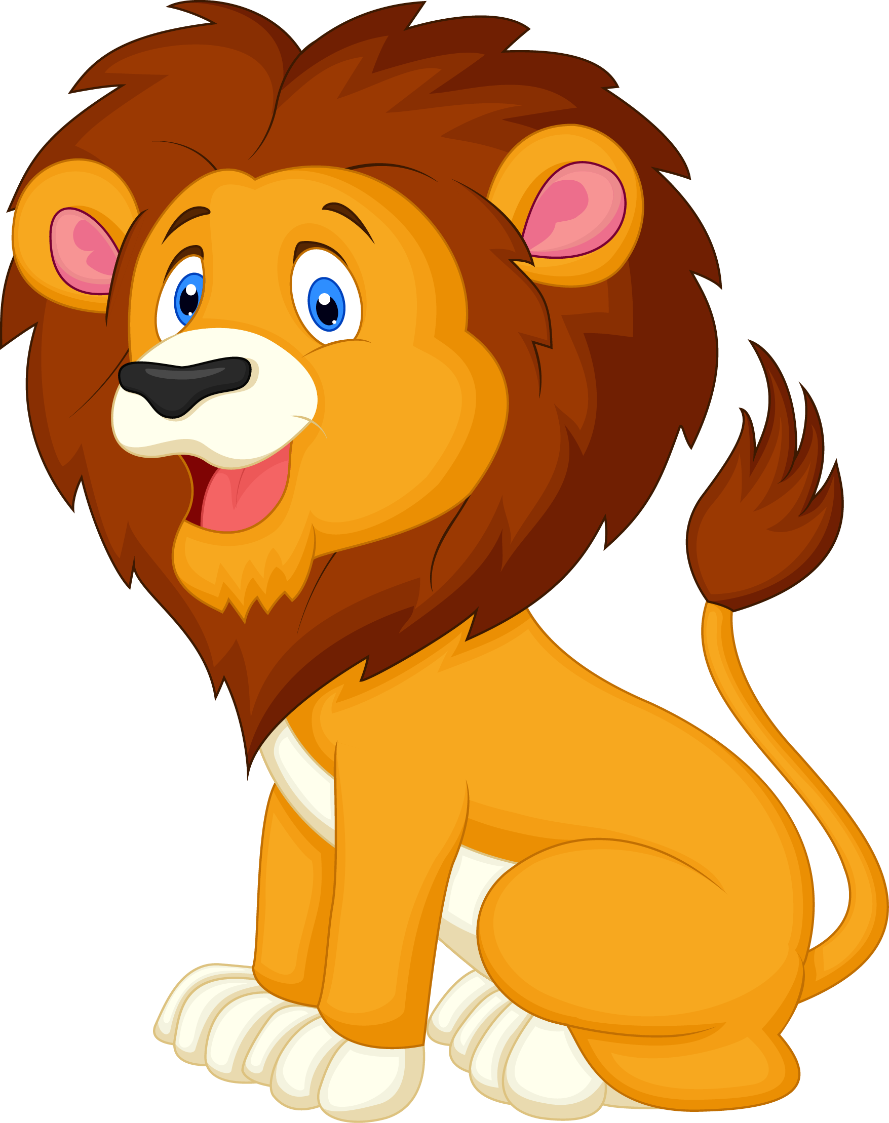Lion Cartoon Png (1755x2218), Png Download
