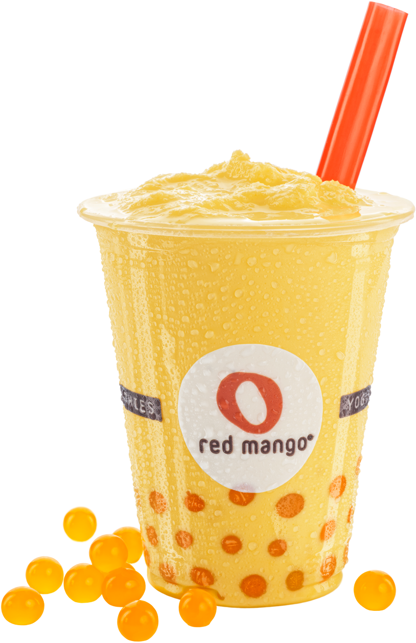 Red Mango Mango Superbiotics Smoothie - Red Mango Smoothie Png (1100x1650), Png Download