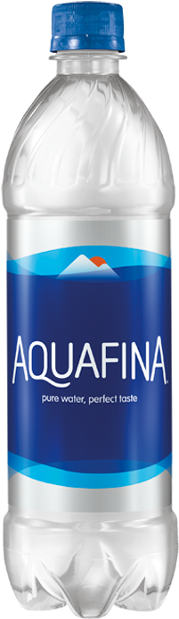 Aquafina Purified Drinking Water - 16.9 Fl Oz Bottle (300x700), Png Download