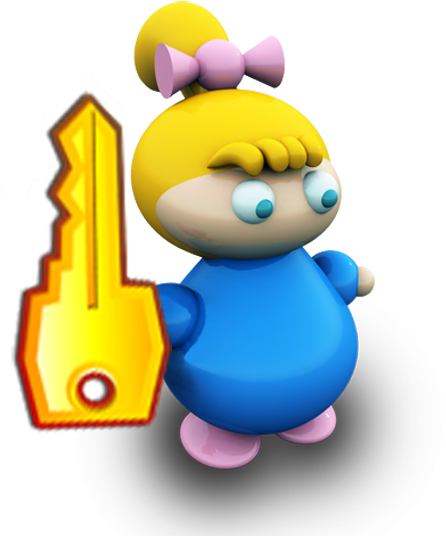 Fetita Cu Cheie Icon - Cartoon (583x583), Png Download