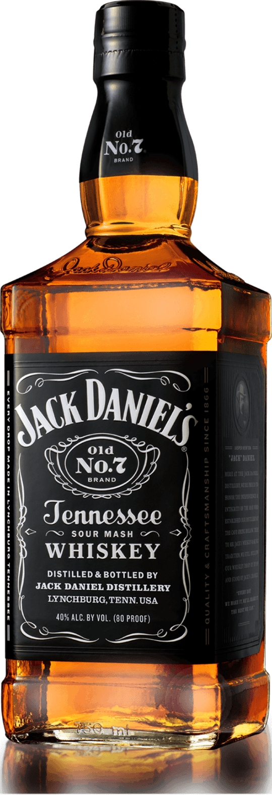 Jack Daniel's Old No - Jack Daniels Black 1.75 L (540x1576), Png Download
