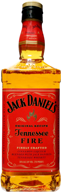 Jack Daniels Fire - Jack Daniels Fire 750ml (450x797), Png Download