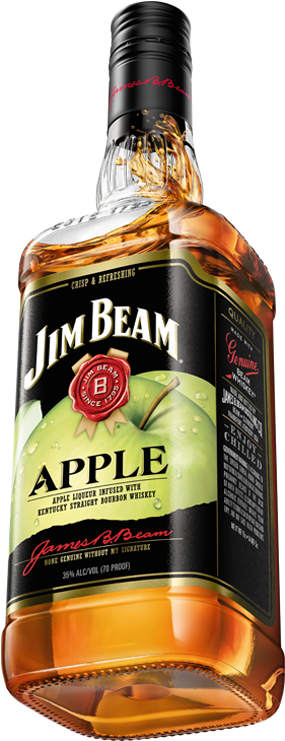Jim Beam Apple Whisky Liqueur (591x740), Png Download