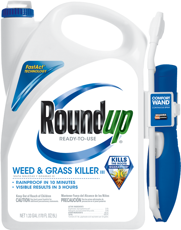 Roundup Ready To Use Weed And Grass Killer Iii With - Roundup Weed And Grass Killer (633x800), Png Download