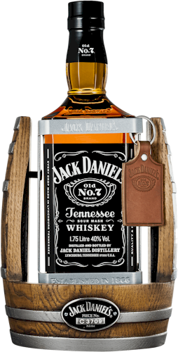 Jack Daniels Old No7 Black Label - Jack Daniels 1.75 Litre 2014 Cradle (254x500), Png Download