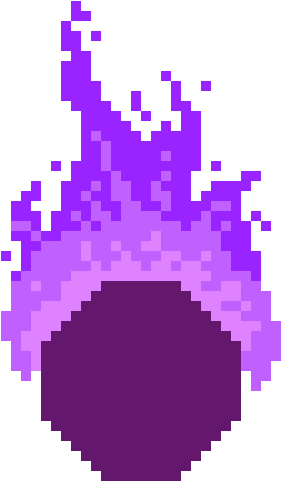 Op Toriel Fire Ball - Meteor Pixel Art (300x500), Png Download