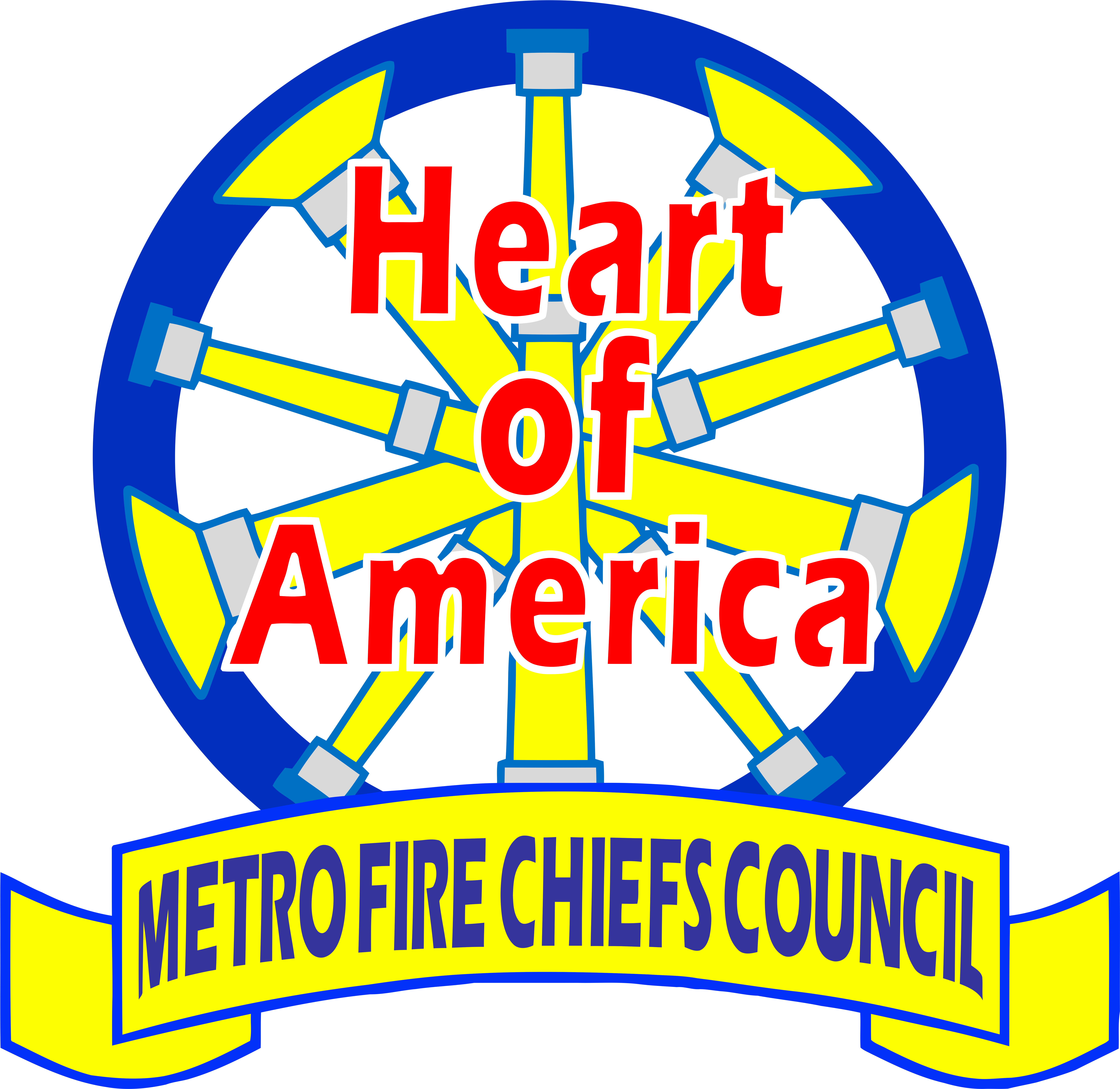 Heart Of America Metro Fire Chiefs Logo, File, (8350x7460), Png Download