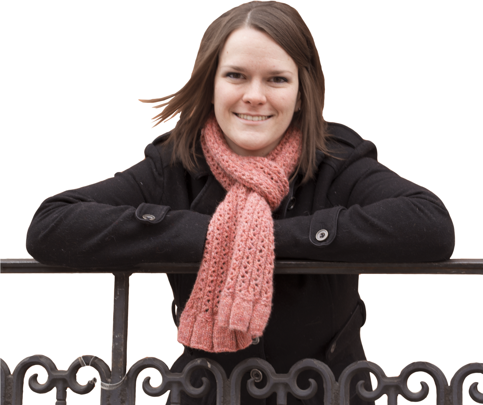 Lace Pillar Scarf Pattern - Girl (1600x1369), Png Download