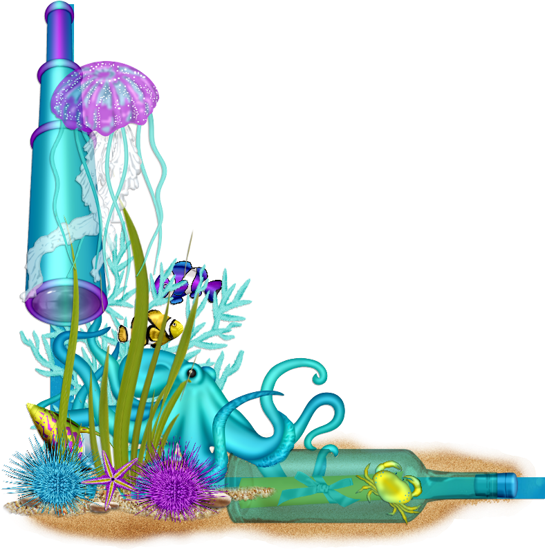 Under The Sea Frame Png (900x900), Png Download
