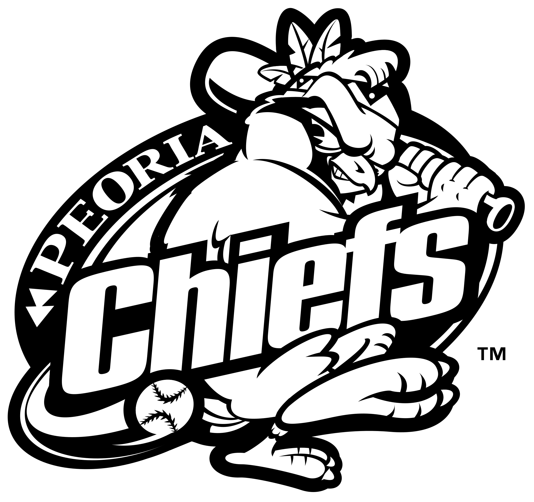 Peoria Chiefs Logo Png Transparent - Peoria Chiefs (2400x2400), Png Download