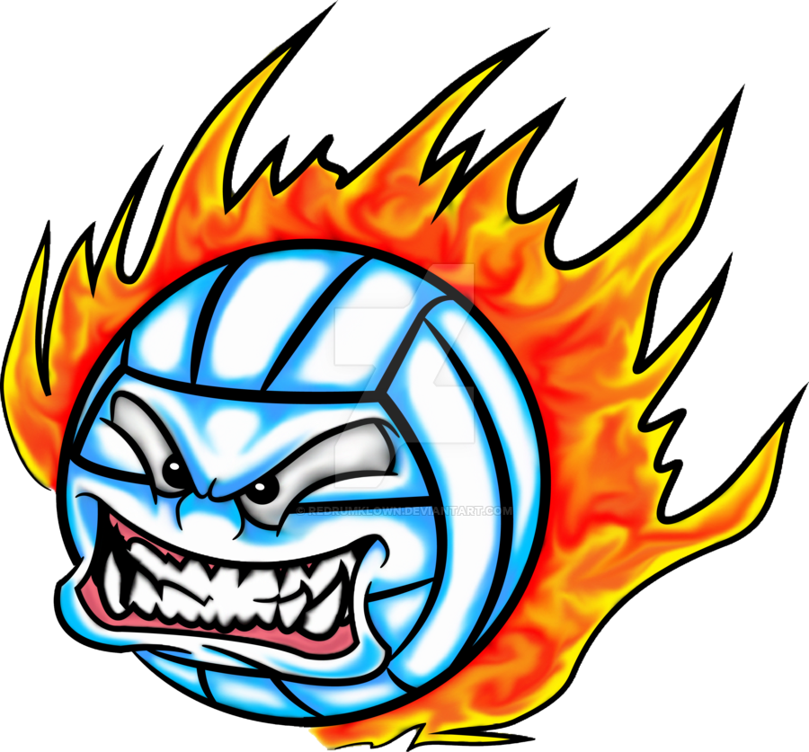 Volleyball On Fire - Volleyball On Fire Transparent (900x837), Png Download