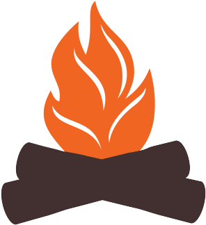 Campfire Silhouette At Getdrawings Com Free For (349x349), Png Download