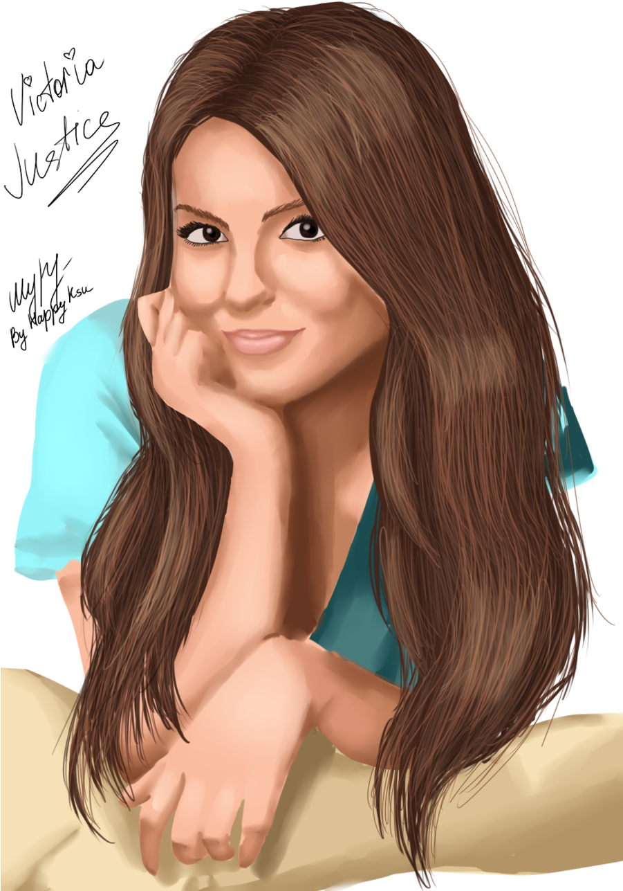 Victoria Justice Drawing Pic - Victoria Justice Drawing (900x1319), Png Download