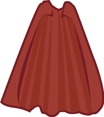 Flowing Cape Png Vector Freeuse Library - Cape (345x387), Png Download