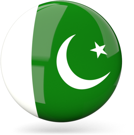 Illustration Of Flag Of Pakistan - Pakistan Flag Icon Round (640x480), Png Download