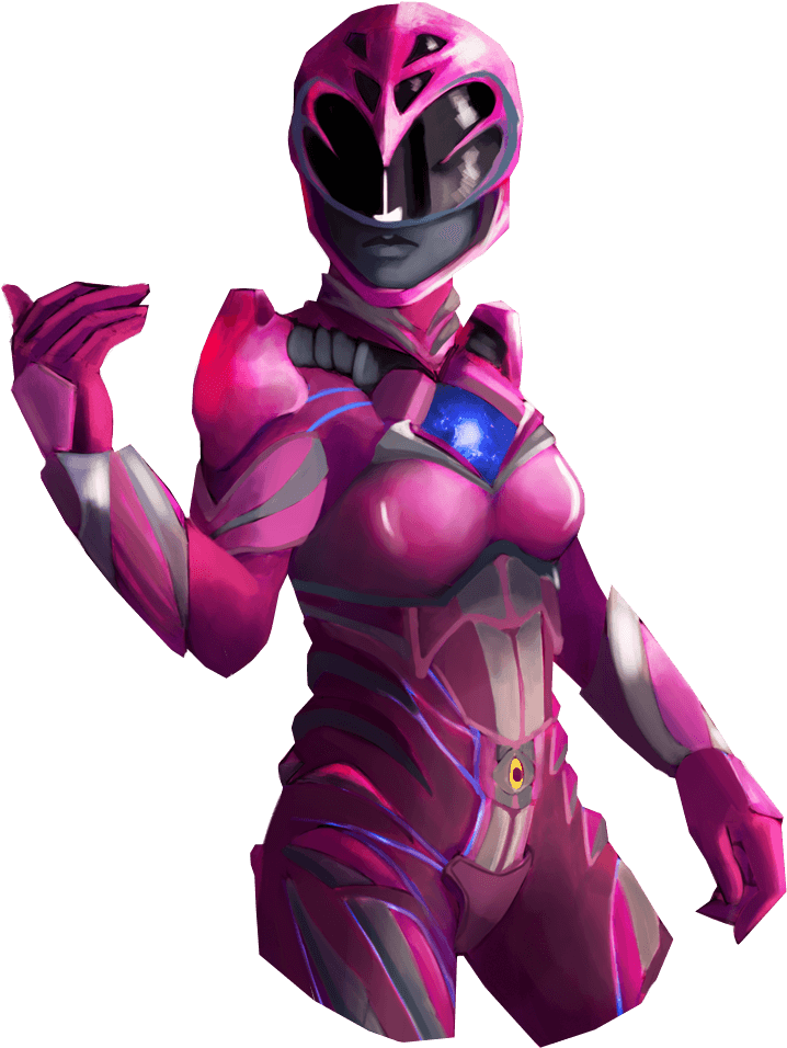 Pink Power Ranger Sticker - Bare Tree Media Inc. (1000x1000), Png Download