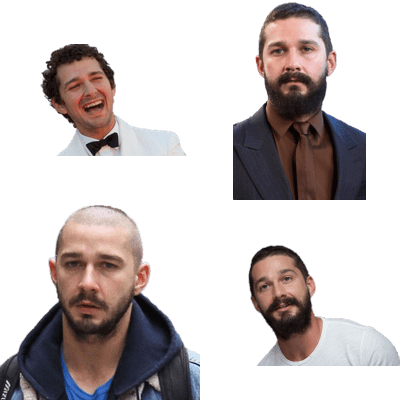 Shia Labeouf - Bald Shia Labeouf (400x400), Png Download