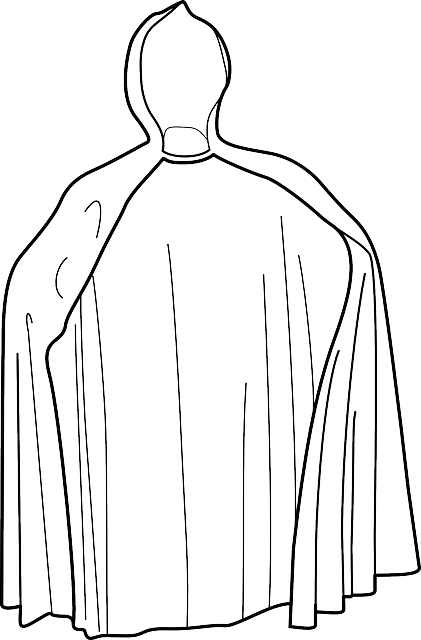 Cape Coat With Hood Png Photo - Imagenes De Capa Para Colorear (421x640), Png Download