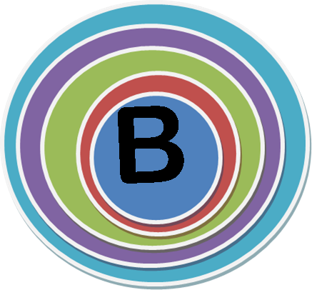 B Magazine - Circle (437x406), Png Download