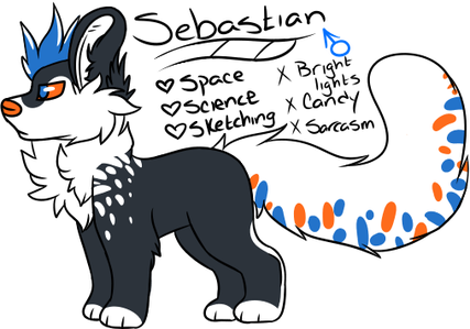 Sebastian Gender - Cartoon (427x299), Png Download