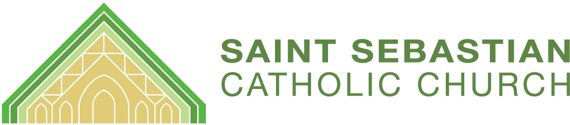 Sebastian Catholic Church Logo - St Sebastian Catholic Church (1157x253), Png Download