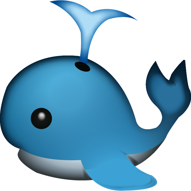Clipart Png Whale - Whale Emoji (640x640), Png Download