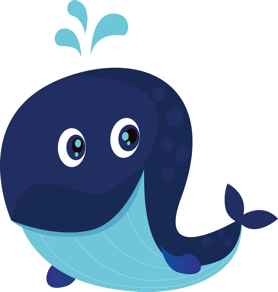 Cartoon Blue Illustration Transprent Png Free Download - Blue Whale Cartoon (955x1000), Png Download