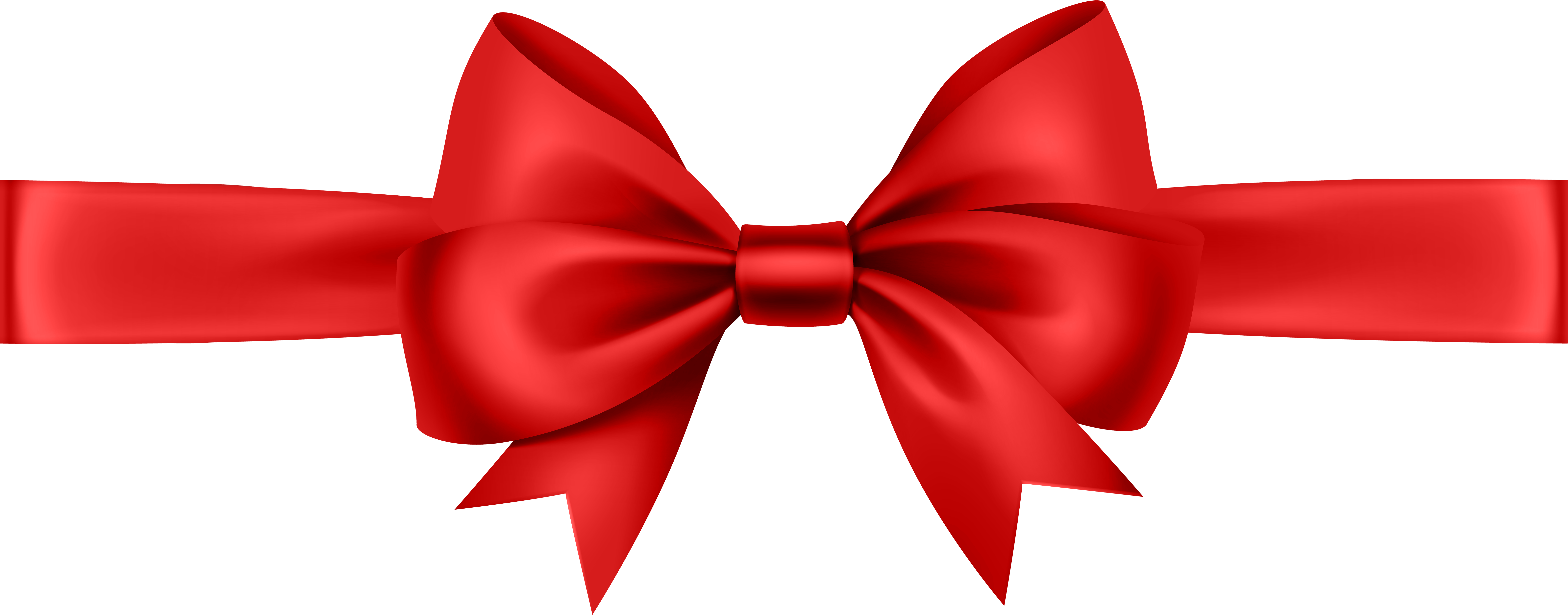 Ribbon Bow Transparent (8000x3180), Png Download