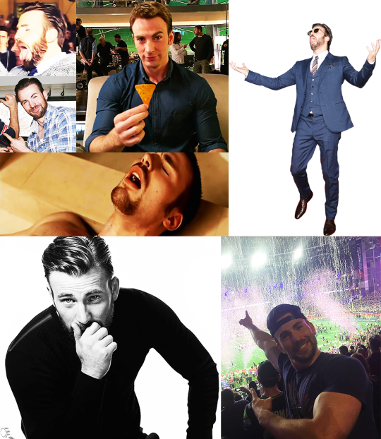 Chris Evans - Collage (540x622), Png Download