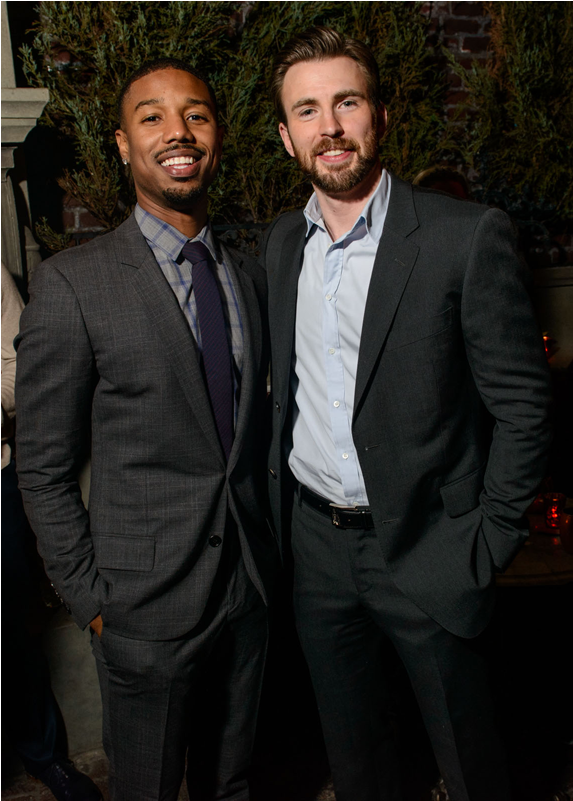 Chris Evans Michael B Jordan (1200x800), Png Download
