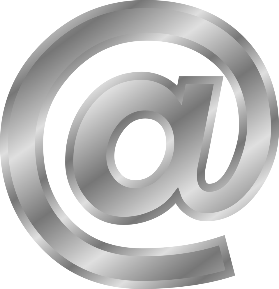 Png Public Domain Clip Art Image Effect Letters - Gold Email Icon Png (958x991), Png Download