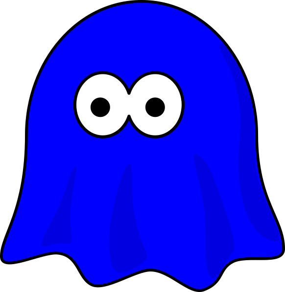 Blue Ghost Png (582x597), Png Download