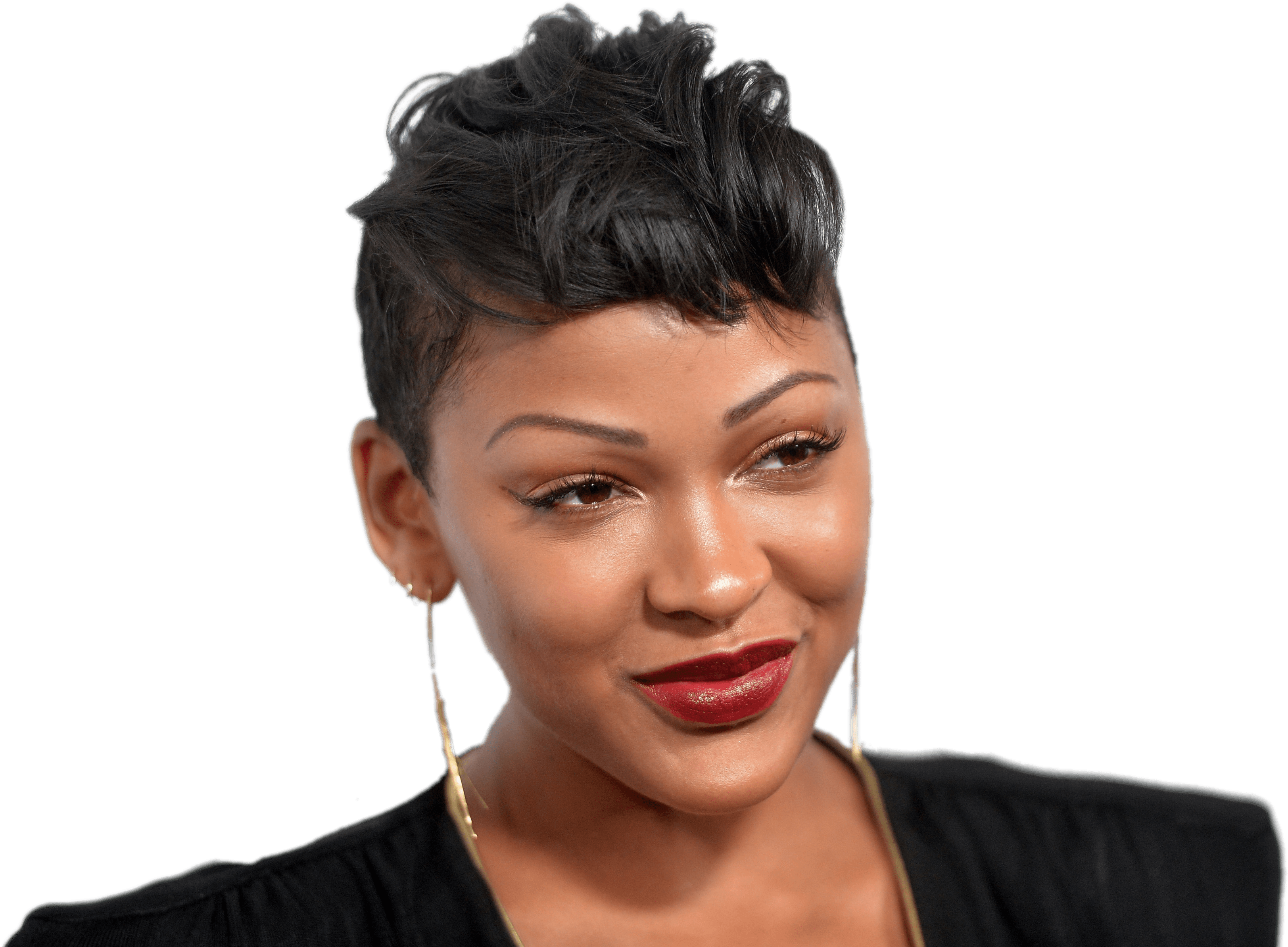 Meagan Good Braids - Meagan Good New Eyebrows (3392x2456), Png Download
