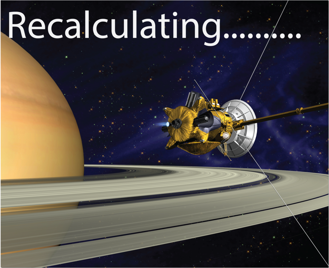 Highway Rings Of Saturn - Sonde Spatiale Cassini Huygens (1400x933), Png Download