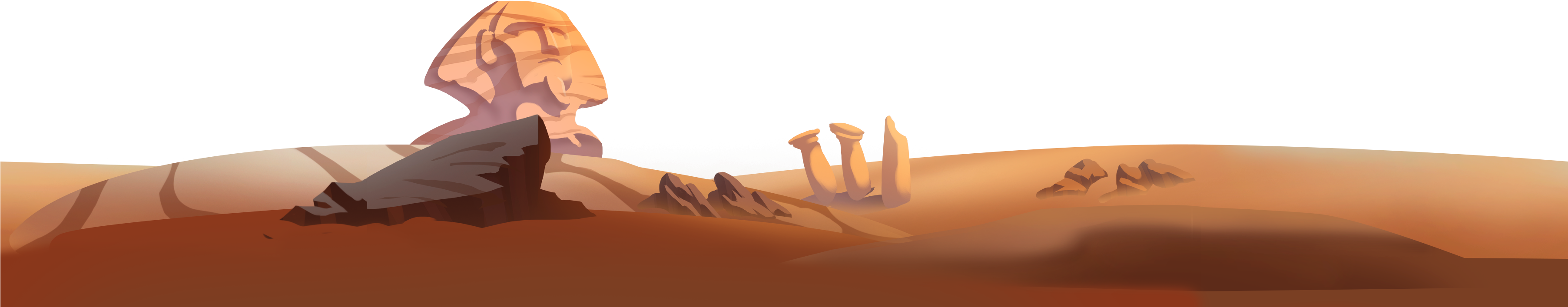 Egypt Roads - Erg (3608x1080), Png Download