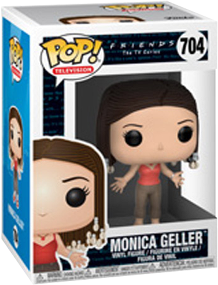 Monica Geller With Braids Pop Vinyl Figure - Funko Monica Geller 704 (600x600), Png Download