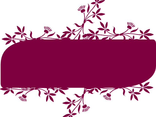 Floral Banner Vector Png (640x480), Png Download