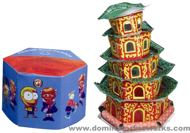 Pagoda Fireworks (702x452), Png Download