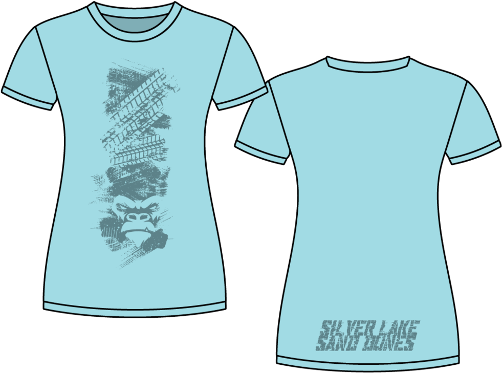 Silver Lake Sand Dunes Tahiti Blue [u] - Active Shirt (1024x1024), Png Download