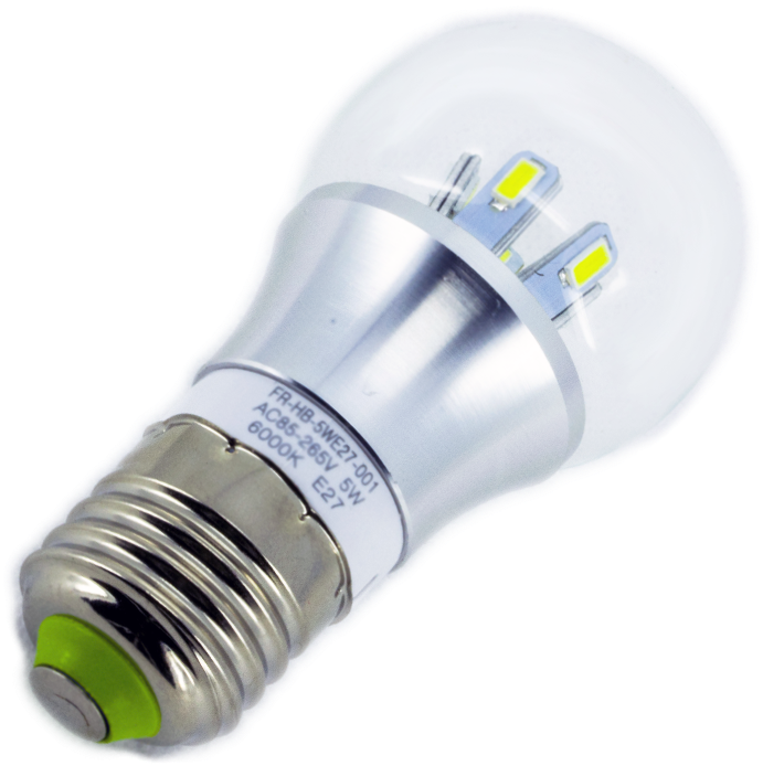 Bombilla Led Pequeña Transparente De Rosca E27 5w Ledrad - Fluorescent Lamp (700x700), Png Download