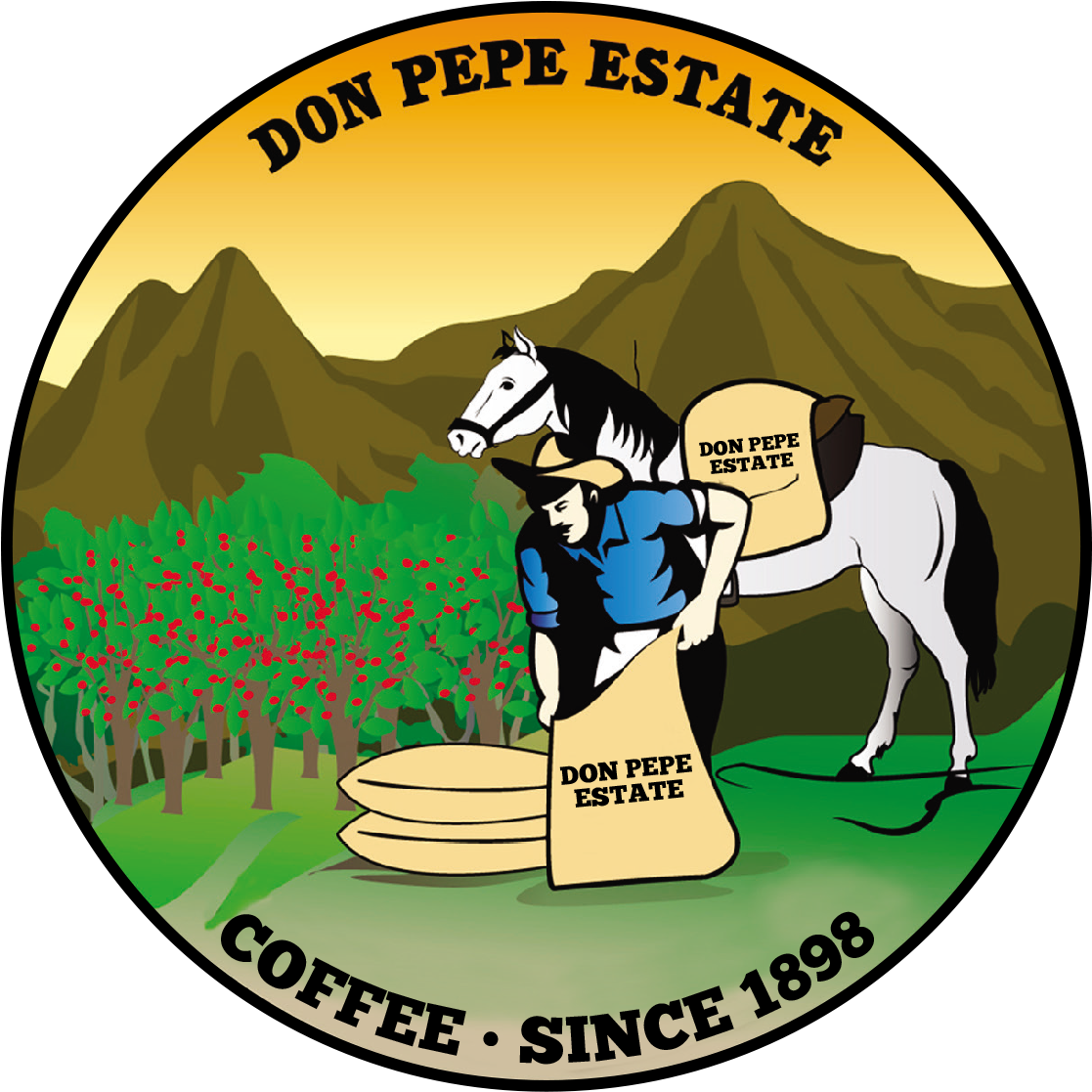 Don Pepe Estate Coffee - Farmer (1116x1137), Png Download